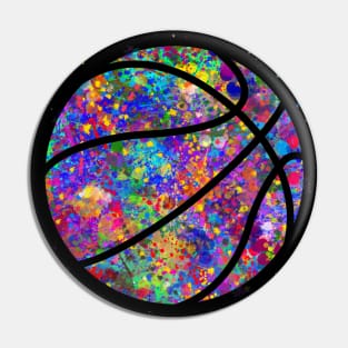 Basketball Ball watercolor Pin