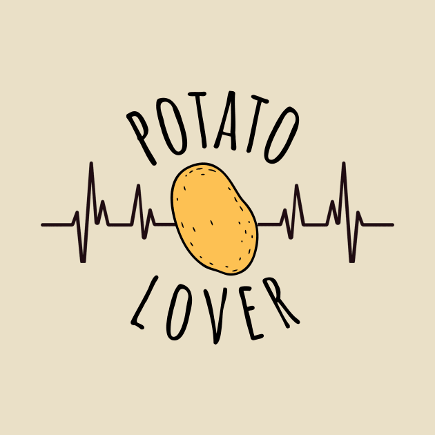 Potato Lover Potato Heartbeat by DesignArchitect