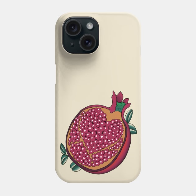 Pomegranate Phone Case by BottledUpShips