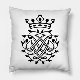 Johann Sebastian Bach seal / monogram / coat of arms / insignia / initials / crest Pillow