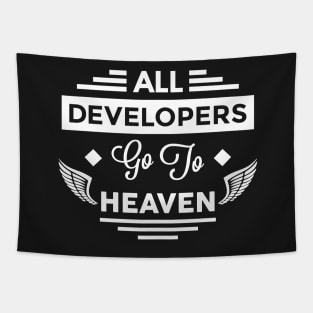 All Developers Go To Heaven Tapestry