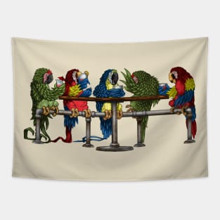 Drinking Birds Tapestry