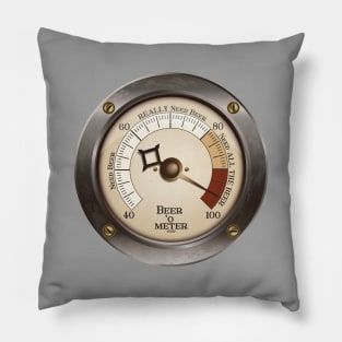 Beer 'O Meter Pillow