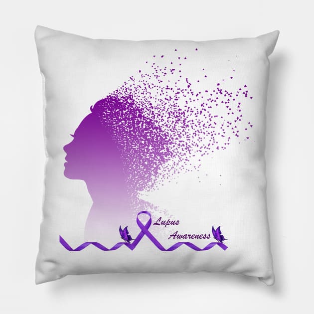 Lupus Awareness Pillow by albaley