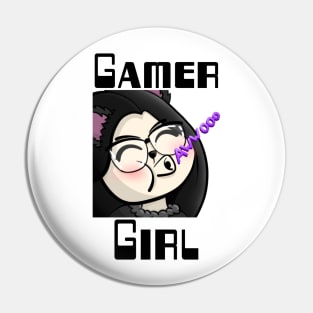 Gamer Girl, Wolf Girl, Howl, Awwooo. Twitch streamer emote Pin