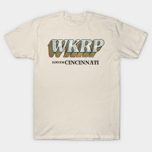 The Goozler WKRP Cincinnati - 70's Retro tv Comedy Show - Mens Cotton T- Shirt, S, Black