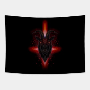 Baphomet fire Tapestry