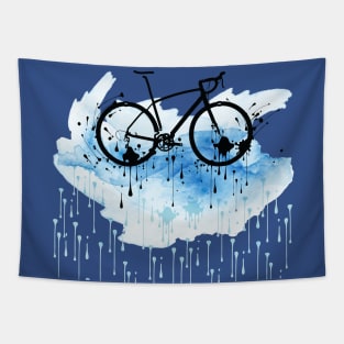 watercolor bicycle Tapestry