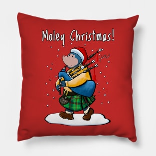 The Scottish Mole Of Kintyre Wishes You Merry Christmas! Pillow