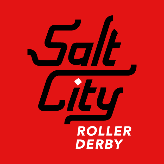 Salt City Roller Derby Logo B/W by SaltCityRollerDerby