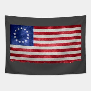 Distressed Betsy Ross Flag 1776 Tapestry