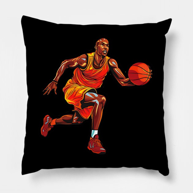 Elite basketball coaching clinics for aspiring players Pillow by Printashopus