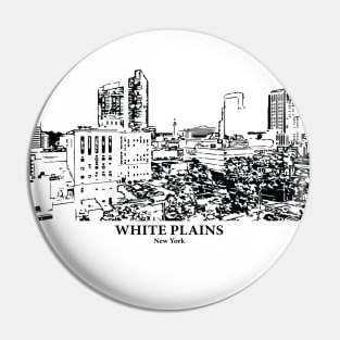 White Plains - New York Pin