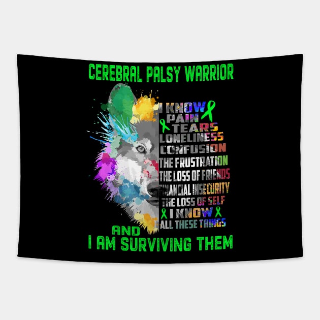 I Am Cerebral Palsy Warrior, I Know All These Things and I Am Surviving Them Tapestry by ThePassion99