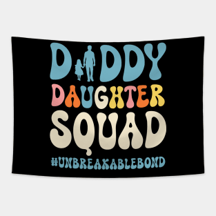 Dad Daughter Squad Father and Daughter Unbreakablebond Gift For Men Father day Tapestry