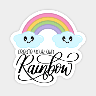 Create Your Own Rainbow with Kawaii Cute Clouds Magnet