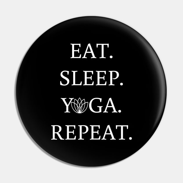 Eat sleep yoga repeat tee unisex t-shirt Pin by SunArt-shop