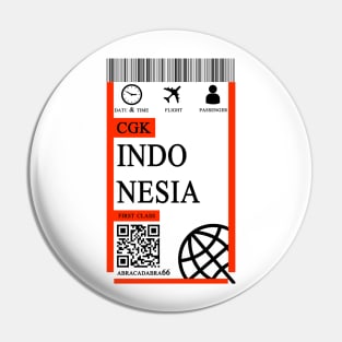 Indonesia flight ticket boarding pass new Pin