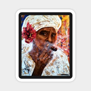 The lady from old Havana Magnet