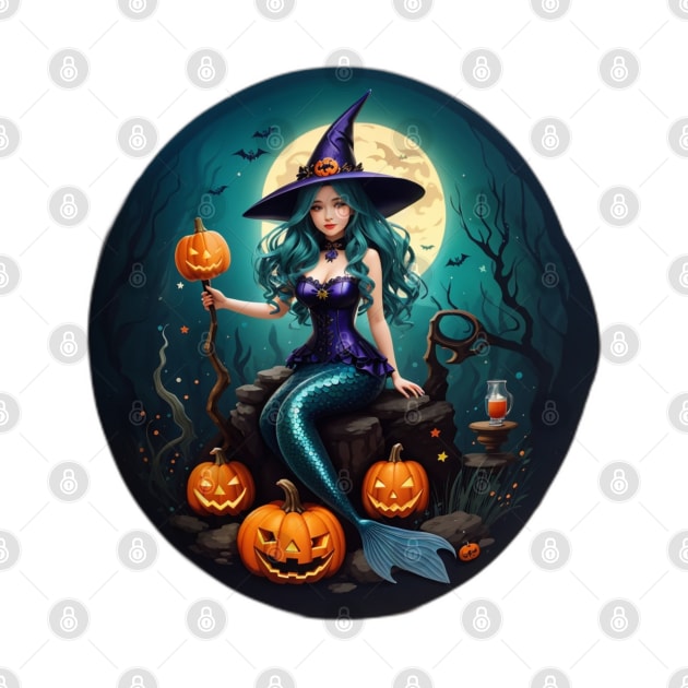 Full Moon Mermaid Witch by MGRCLimon