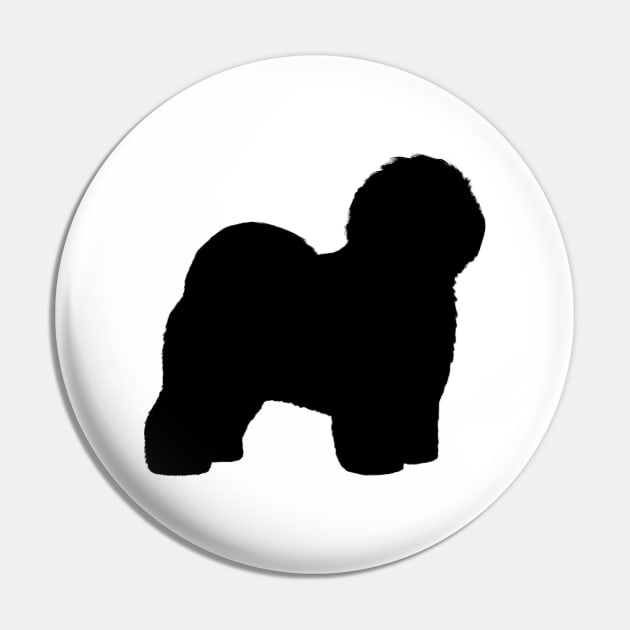 Old English Sheepdog Silhouette Pin by Coffee Squirrel