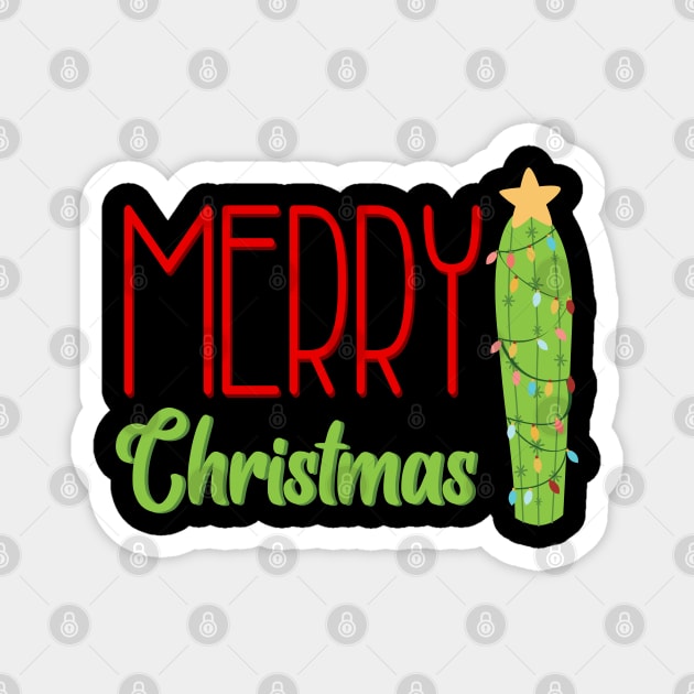 Merry christmas prickle - Vegan funny Magnet by RedCrunch