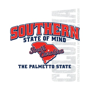 Southern State of Mind-South Carolina 1 white T-Shirt