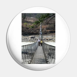 Pokhara Suspension Bridge Perspective Pin