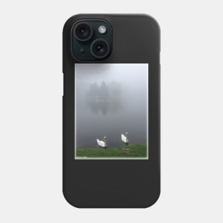 'Swans in Fog' Phone Case