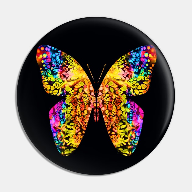 Surreal Butterfly in Vibrant Colors Pin by Klssaginaw