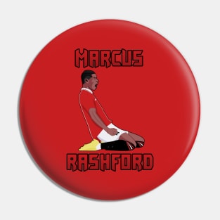 Rashford MU 22 Football Celebration Pin