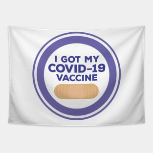 I Got My Covid-19 Vaccine Tapestry