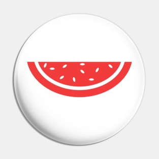 Minimalist Watermelon Smile Pin
