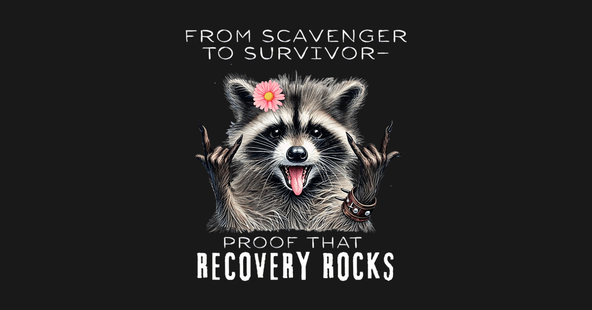 From Scavenger to Survivor Recovery Rocks Raccoon Sobriety - Recovery ...