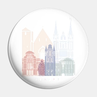 ANGERS SKYLINE POSTER PASTEL Pin