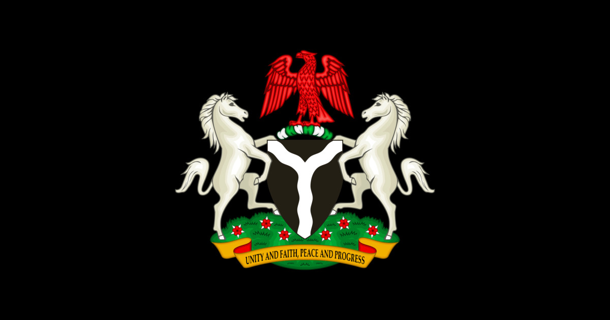 Nigerian Coat of Arms Nigeria Sticker TeePublic