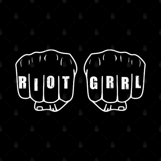 Riot Grrrl Knuckles Stencil by Jigsaw Youth