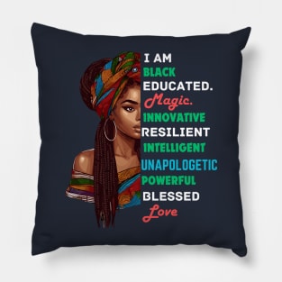 I Am Black Woman Afrocentric Pillow