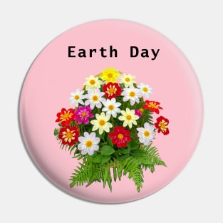 Earth Day Bouquet Pin