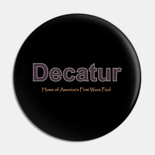 Decatur Grunge Text Pin