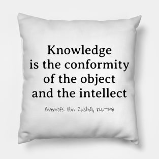 Knowledge, Object & Intellect, Averroes (Ibn Rushd) 1126–1198 Pillow