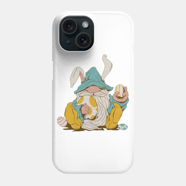 Easter Bunny Spring Gnome Easter Egg Hunting And Basket Gift Phone Case by lunacreat