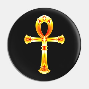 Burning Ankh Pin