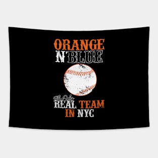 Orange N Blue The Only Real Team In NYC Tapestry