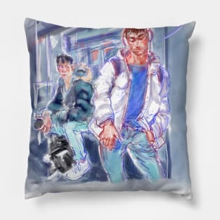 Subway boys Pillow