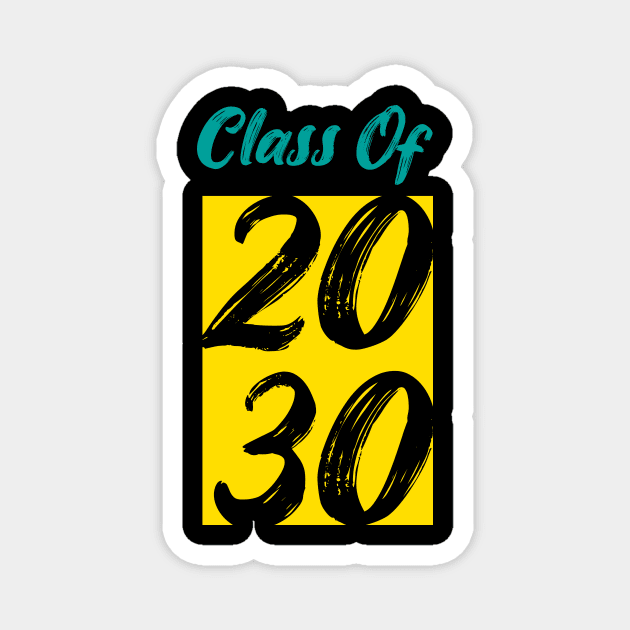 Graduation Class of Personalized T-Shirt, Class Of 2030, Graduation Tshirts, School Shirts, Fun Tees, Tshirts for Women, Tshirts for Men Magnet by kokowaza