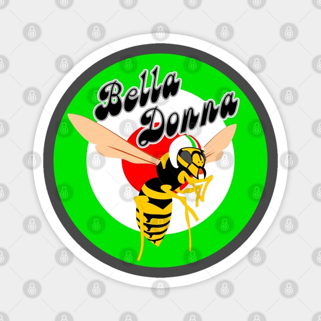 Wasp Mod Target Green bella Donna Magnet by Lefteris