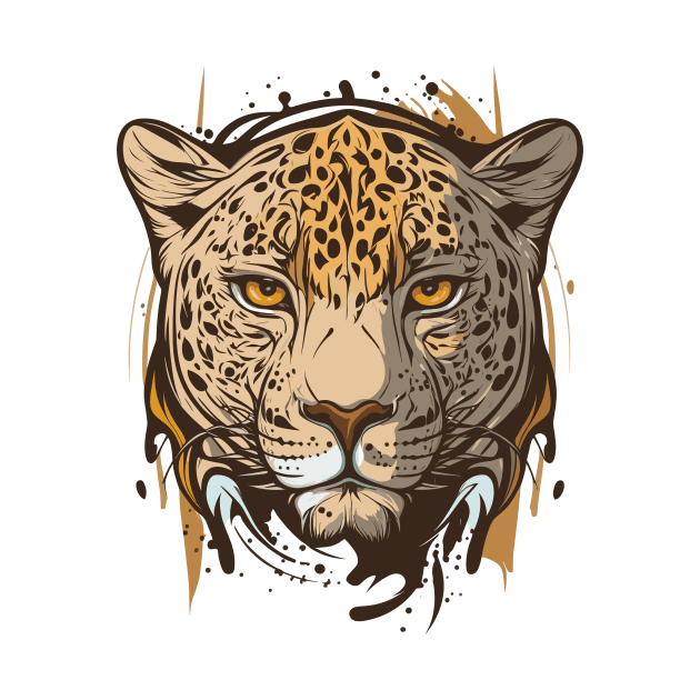 Graffiti Paint Leopard Creative by Cubebox