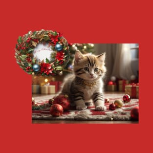 Merry Christmas kitten T-Shirt