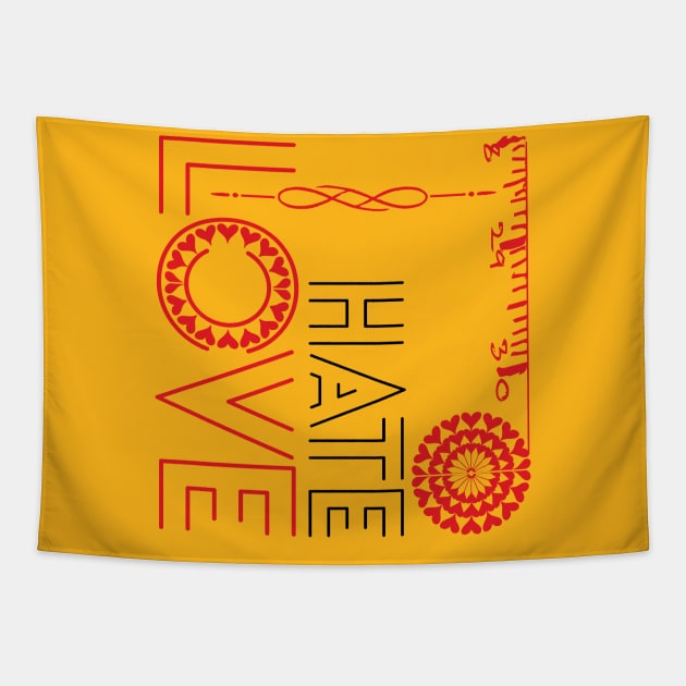 Love Is Greater Than Hate - Equality Tapestry by alcoshirts